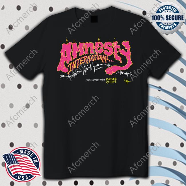 Ricky Wilson Amnesty International World Tour With Support From Kaiser Chiefs Shirt PowerHaus Camden Ricky Wilson Amnesty International World Tour With Support From Kaiser Chiefs Shirt PowerHaus Camden