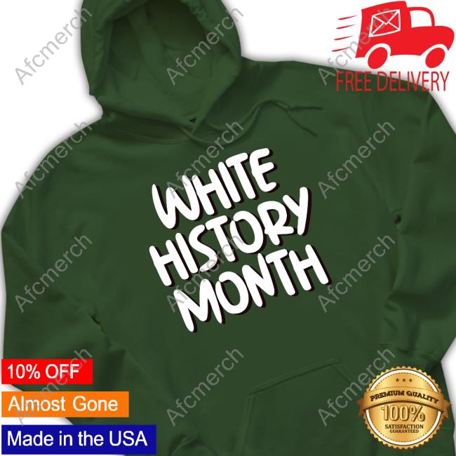 Official White History Month T-Shirt Official White History Month T-Shirt