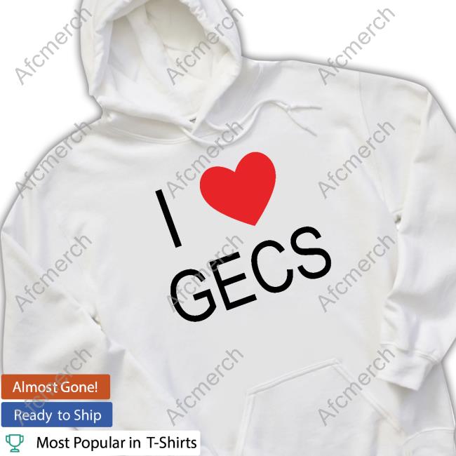 100 Gecs Merch I Love Gecs Crewneck Sweatshirt 100Gecs