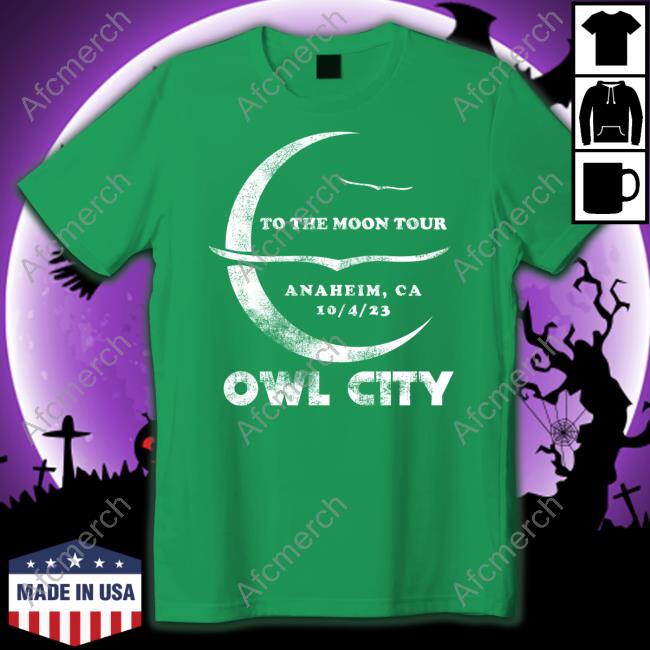 Official To The Moon Tour Anaheim Tee Shirt