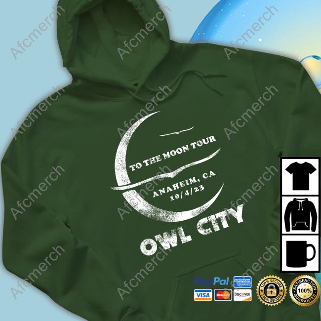 Official Owl City Merch To The Moon Tour Anaheim T-Shirt