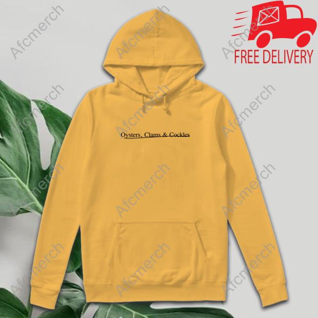 Official Bolen Media Oysters Clams & Cockles Underline Or Cross Out T-Shirt Official Bolen Media Oysters Clams & Cockles Underline Or Cross Out T-Shirt