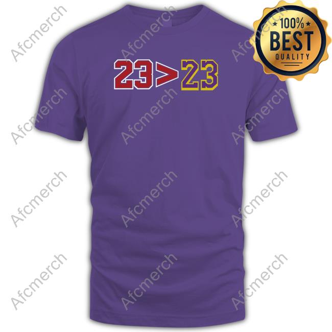 Barstool Sports Store Greater Than 23>23 T-Shirt Barstool Chicago Barstool Sports Store Greater Than 23>23 T-Shirt Barstool Chicago