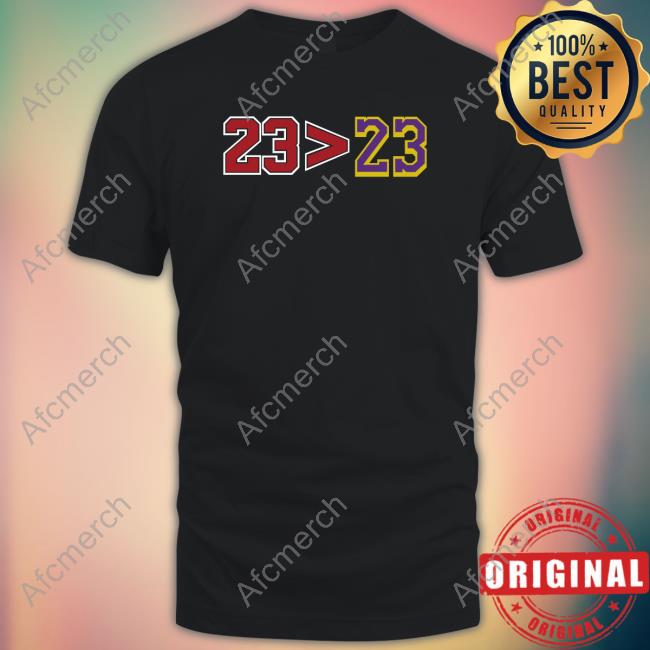 Barstool Sports Store Greater Than 23>23 T-Shirt Barstool Chicago Barstool Sports Store Greater Than 23>23 T-Shirt Barstool Chicago