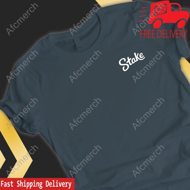Official White On Navy Stake T-Shirt Official White On Navy Stake T-Shirt