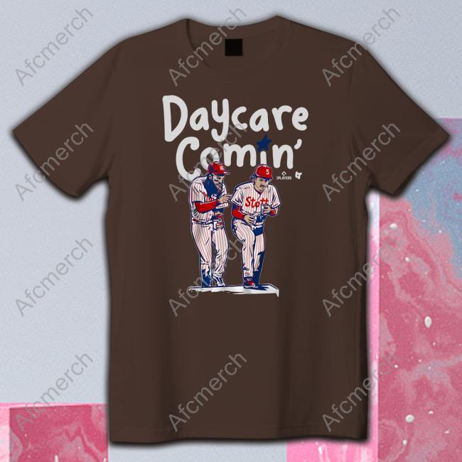 Brandon Marsh & Bryson Stott Daycare Comin' Shirt, hoodie, longsleeve,  sweatshirt, v-neck tee