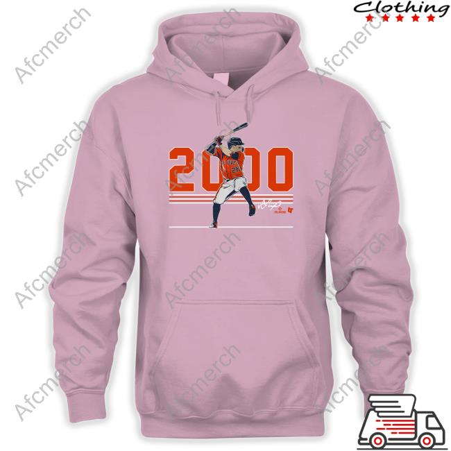 Jose Altuve: 2000 Hits, Adult T-Shirt / Small - MLB - Sports Fan Gear | breakingt