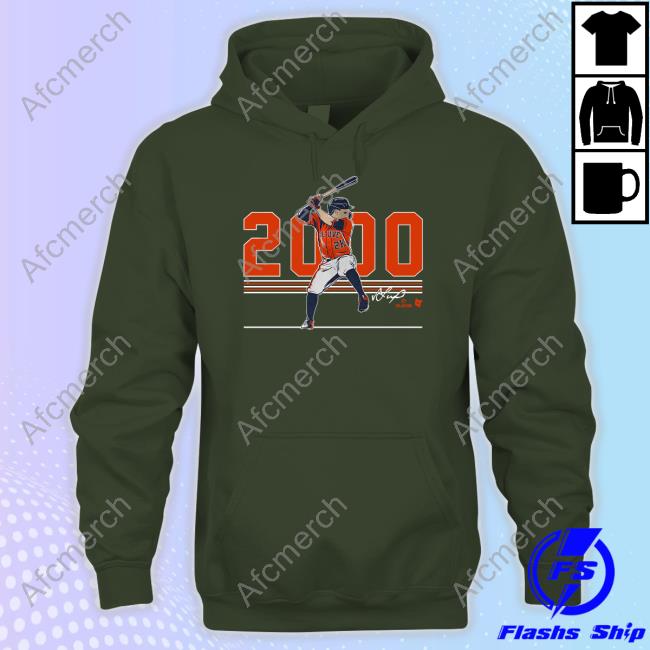 Official Breakingt Merch Jose Altuve 2000 Hits Shirt - AFCMerch