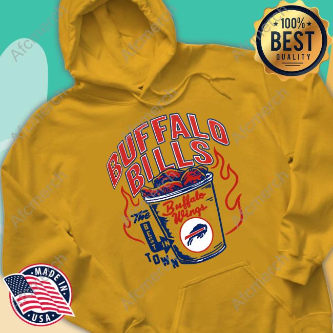 Buffalo Bills The Best In Town Buffalo Wings T-Shirt