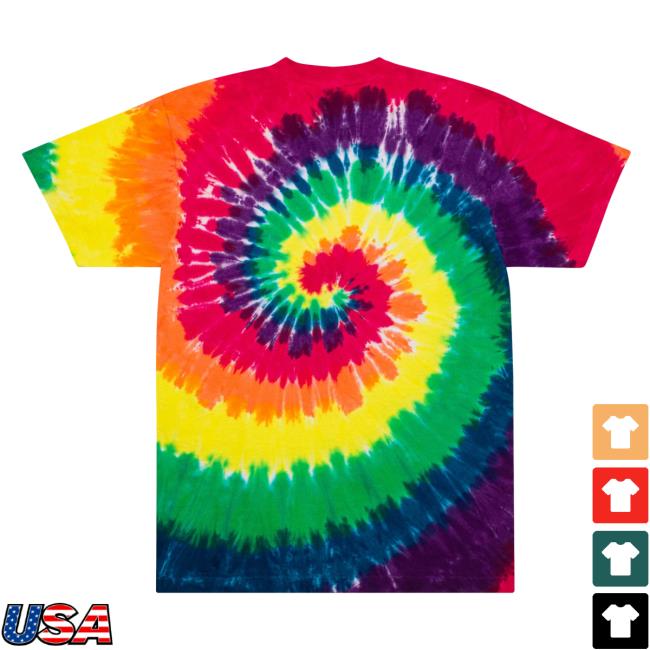 Official Yujin Clothing Skull Cat Tie Dye Tee Classic Rainbow Tie-Dye Official Yujin Clothing Skull Cat Tie Dye Tee Classic Rainbow Tie-Dye