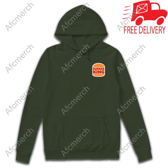 Burger King CUSTOM Fleece Hoodie -  Worldwide Shipping