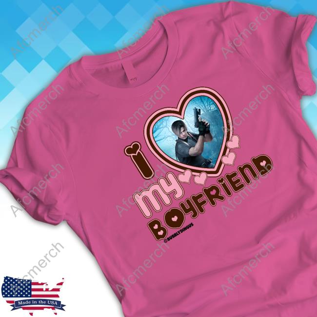 Ranboo I Love My Boyfriend Leon Kennedy Shirt Resident Evil Ranboo I Love My Boyfriend Leon Kennedy Shirt Resident Evil