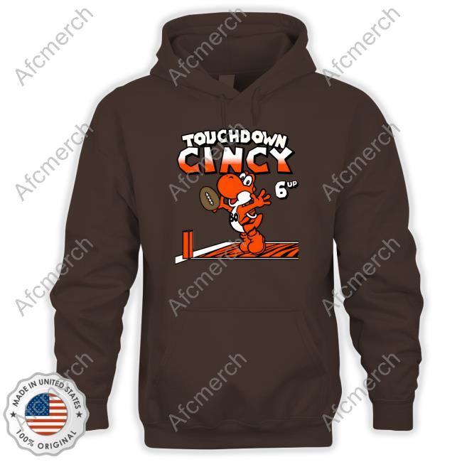 Official Touchdown Cincy 6 Up #80 Tee Official Touchdown Cincy 6 Up #80 Tee