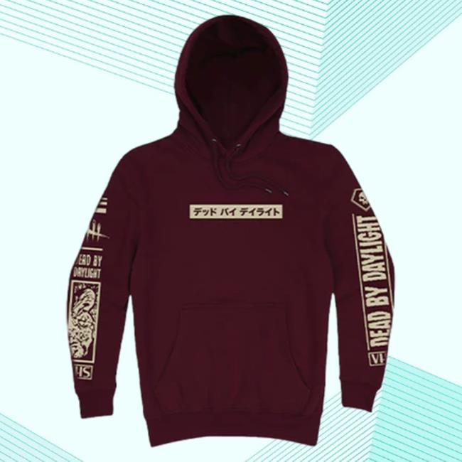 Official Dead By Daylight Merch Store Dead By Daylight Retro Trapper Crewneck Old Vhs Design Burgundy Deadbydaylight Shop AfcMerch