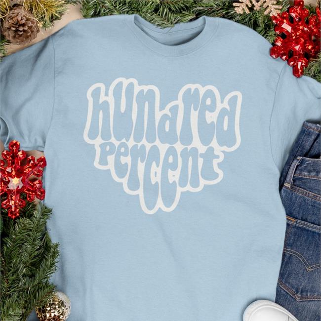 Hundred Percent Light Blue T Shirt