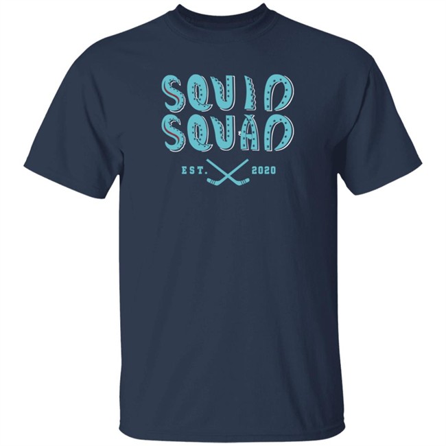 Squid Squad T Shirt Simply Seattle Seattle Kraken Black Girl Hockey Club