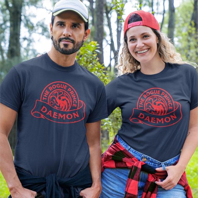 House Of The Dragon Fire & Blood The Rorue Prince Daemon T Shirt History Of Westeros Podcast
