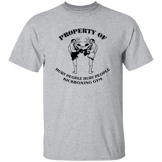 Topatoco Hurt People Hurt People Kickboxing Gym Shirt Matt Lubchansky