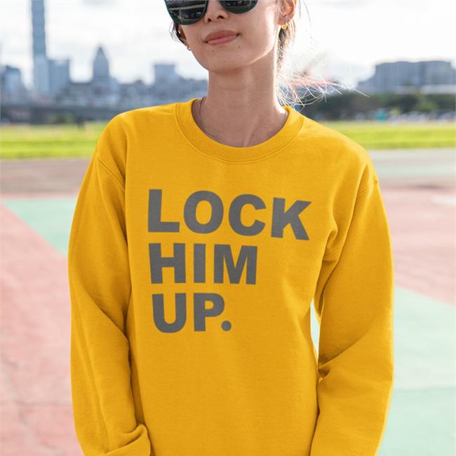 Lock Him Up T Shirt Gold