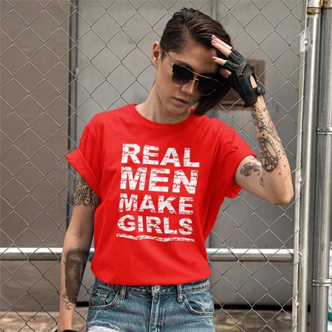 Foone Real Men Make Girls T Shirt Black