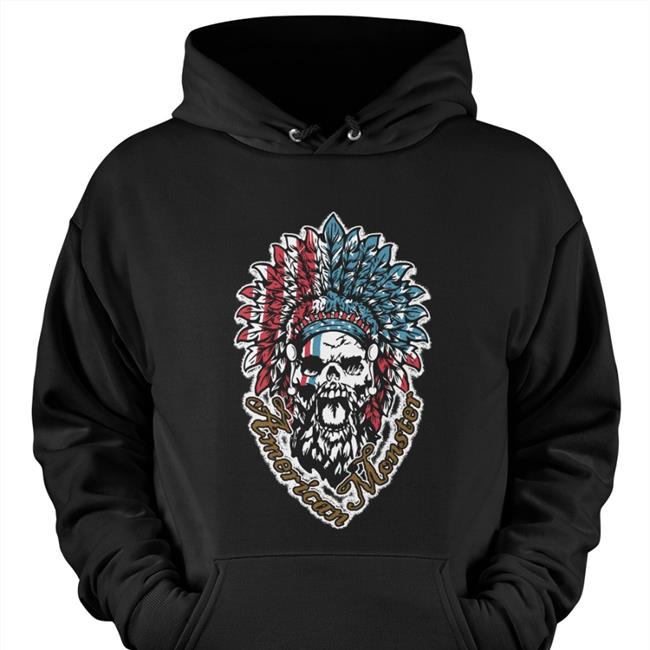 Robert Oberst Merch Patriotic Headdress American Monster Hoodie