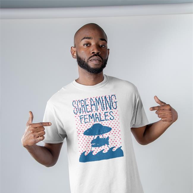 Screaming Females Shark UFO Shirt Screaming Females Merch Store Shark UFO Screaming Females Shirts