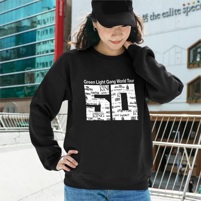 G Unit Brands Merch Green Light Gang World Tour Concert 50 Shirt 50cent
