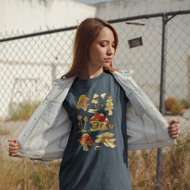 Boomerna Merch Boomerna Mushroom Tee Black