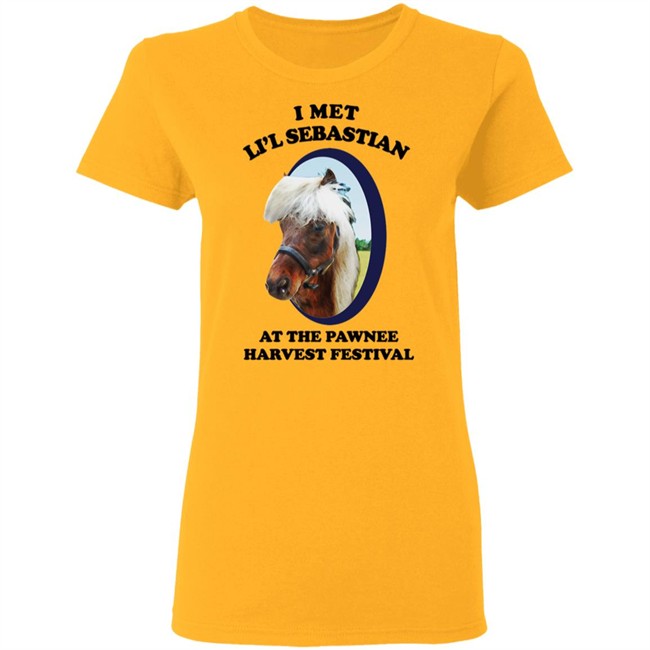 Lil Sebastian Shirt I met Li'l Sebastian At the pawnee harvest festival NBC Parks and Recreation Official I Met Li'l Sebastian - Adult Classic T-Shirt Lil Sebastian Shirt I met Li'l Sebastian At the pawnee harvest festival NBC Parks and Recreation Official I Met Li'l Sebastian - Adult Classic T-Shirt