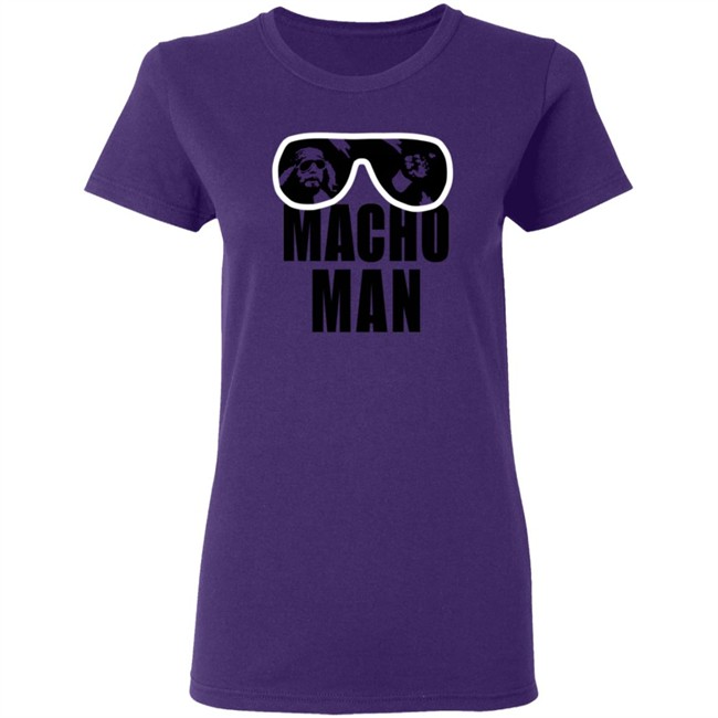 Wwe Old School Macho Man Purple T Shirt Wwe Old School Macho Man Purple T Shirt