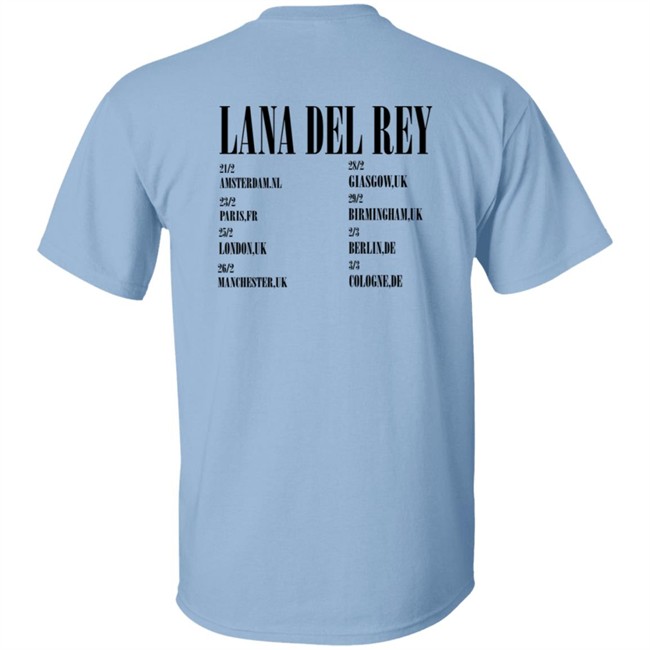 LanaDelRey Store Lana Del Rey 2019 UK Tour Shirt LanaDelRey Store Lana Del Rey 2019 UK Tour Shirt