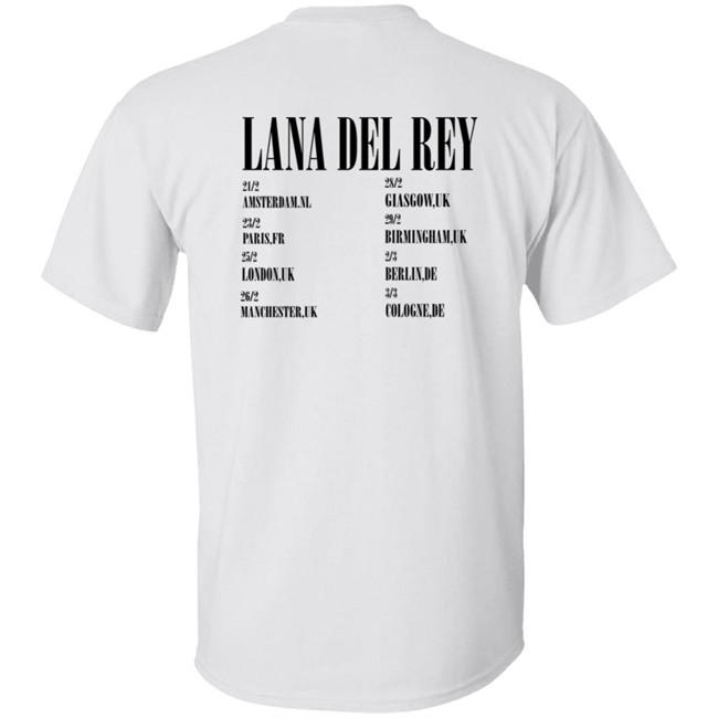 LanaDelRey Store Lana Del Rey 2019 UK Tour Shirt LanaDelRey Store Lana Del Rey 2019 UK Tour Shirt