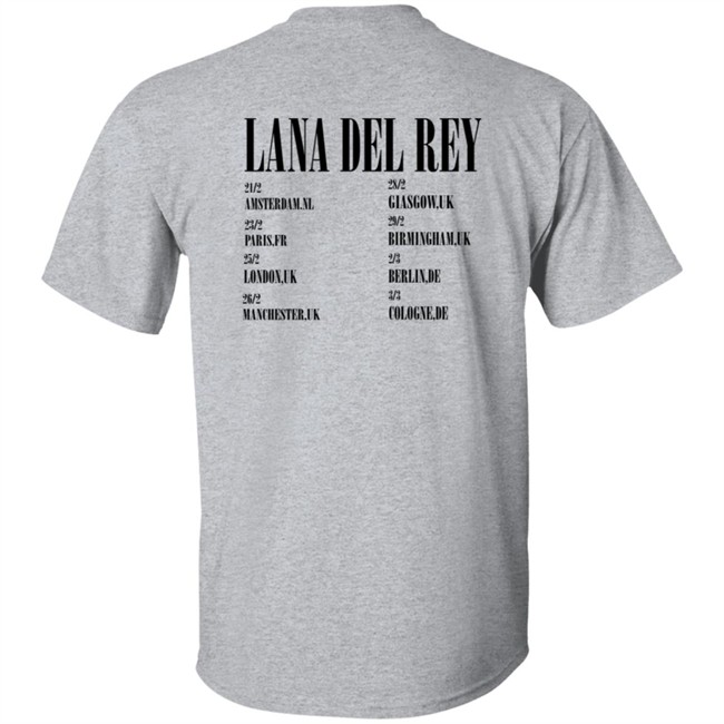 LanaDelRey Store Lana Del Rey 2019 UK Tour Shirt LanaDelRey Store Lana Del Rey 2019 UK Tour Shirt