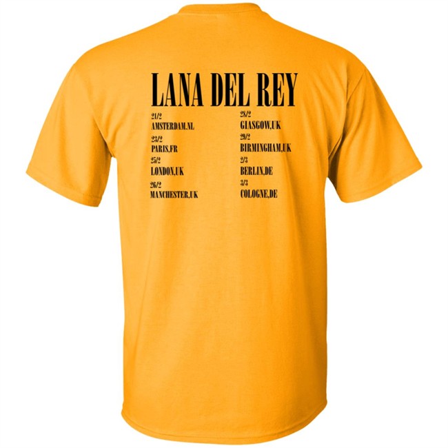 LanaDelRey Store Lana Del Rey 2019 UK Tour Shirt LanaDelRey Store Lana Del Rey 2019 UK Tour Shirt