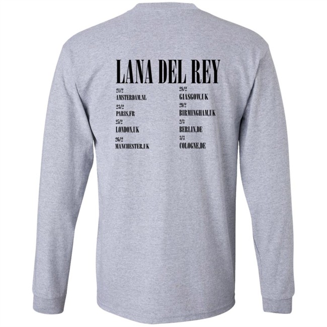 LanaDelRey Store Lana Del Rey 2019 UK Tour Shirt LanaDelRey Store Lana Del Rey 2019 UK Tour Shirt