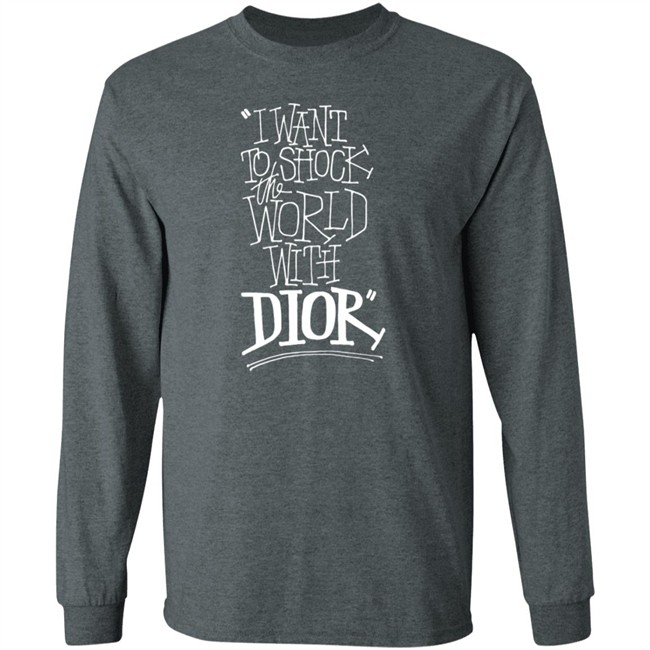 DIOR AND SHAWN Hoodies I Want To Shock The World With Dior Hoodie Sweatshirt DIOR AND SHAWN Hooded Sweatshirt DIOR AND SHAWN Hoodies I Want To Shock The World With Dior Hoodie Sweatshirt DIOR AND SHAWN Hooded Sweatshirt