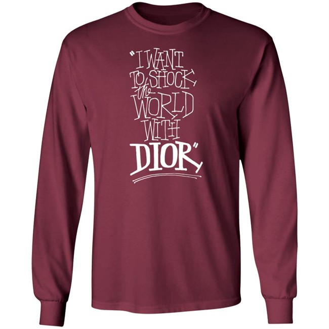 DIOR AND SHAWN Hoodies I Want To Shock The World With Dior Hoodie Sweatshirt DIOR AND SHAWN Hooded Sweatshirt DIOR AND SHAWN Hoodies I Want To Shock The World With Dior Hoodie Sweatshirt DIOR AND SHAWN Hooded Sweatshirt