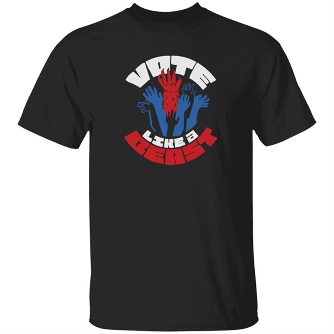 Mythical Merch Vote Like A Beast Tee