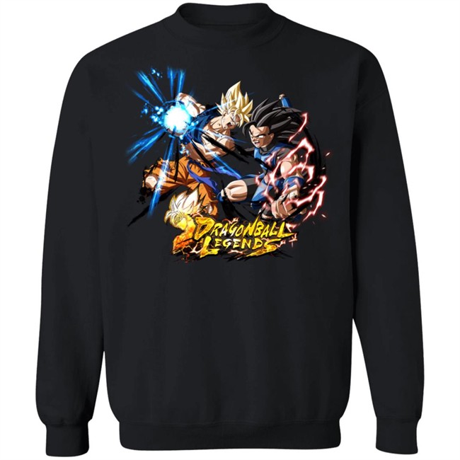 Cartoon Dragon Ball Z Lengends Hoodie Son Goku x Vegata Black Shirts Cartoon Dragon Ball Z Lengends Hoodie Son Goku x Vegata Black Shirts