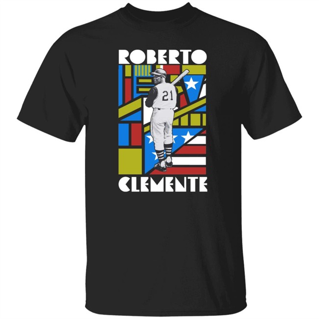 NHM - Roberto Clemente Heritage Roots Of Fight Merch Roberto Clemente Shir