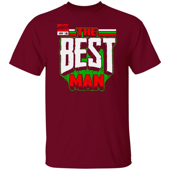 Shopaew All Elite Wrestling Miro - The Best Man Shirt Shopaew All Elite Wrestling Miro - The Best Man Shirt