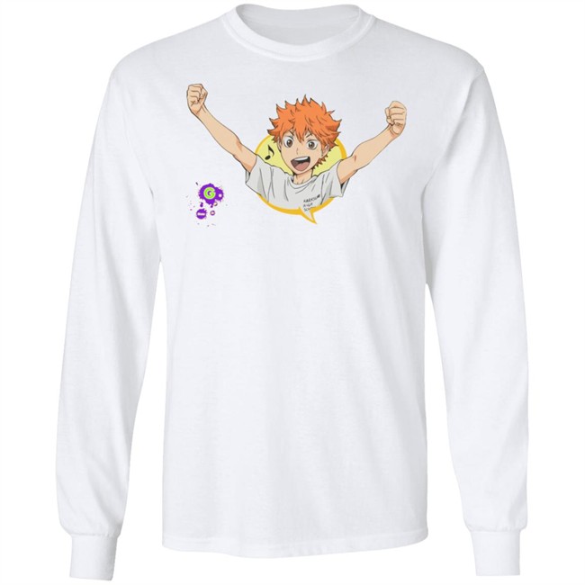 Anime Haikyuu T-Shirt Japanese comic Shoyo Hinata White T Shirt clothing plus size Anime Haikyuu T-Shirt Japanese comic Shoyo Hinata White T Shirt clothing plus size
