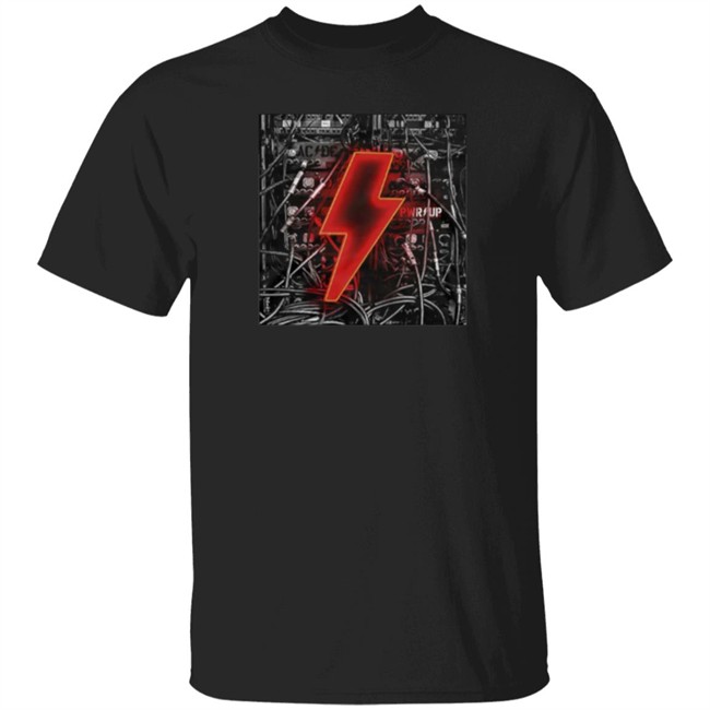 ACDC Merch Bolt N' Wires Black T Shirt