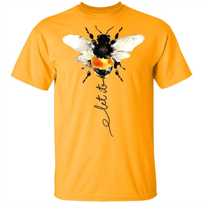 Women Girls Summer Fashion Let It Bee Print Short Sleeve T Shirt Funny Tee Tops Plus Size White T Shirt Women Girls Summer Fashion Let It Bee Print Short Sleeve T Shirt Funny Tee Tops Plus Size White T Shirt