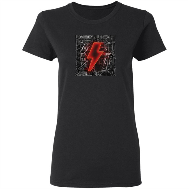 ACDC Merch Bolt N' Wires Black T Shirt ACDC Merch Bolt N' Wires Black T Shirt
