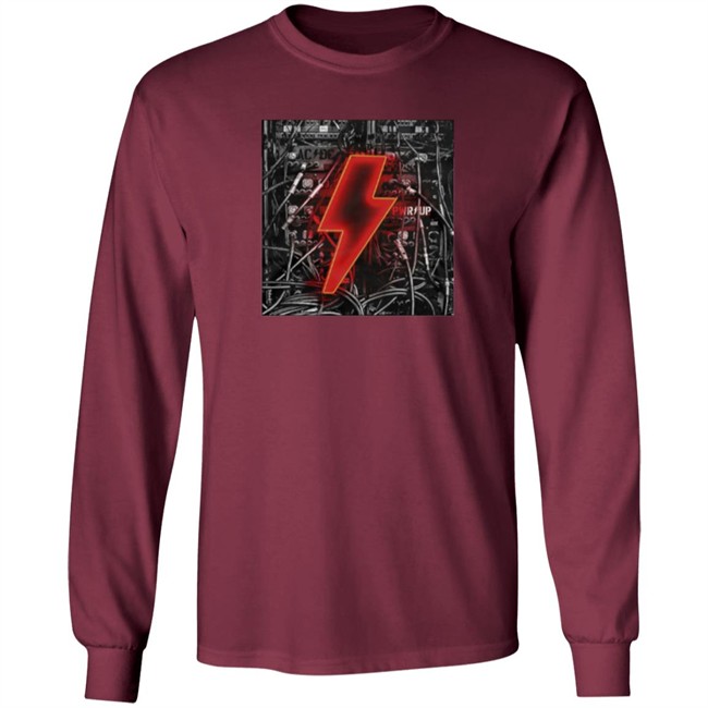 ACDC Merch Bolt N' Wires Black T Shirt ACDC Merch Bolt N' Wires Black T Shirt