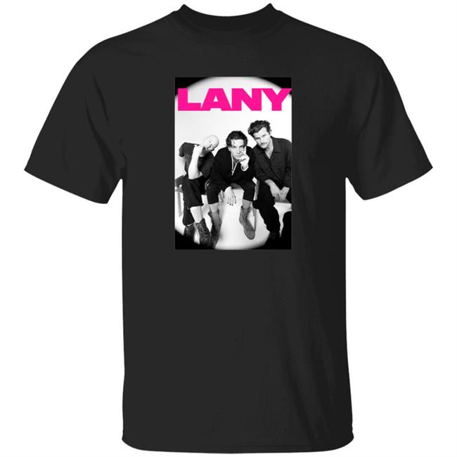 Lany Merch B&W LANY Band Shirt Lany Store T Shirts B&W LANY Band T Shirt