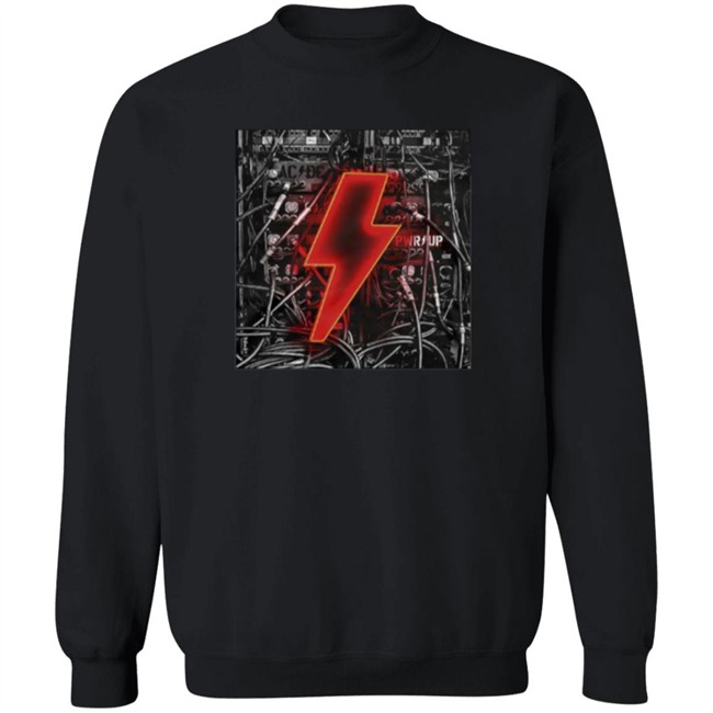 ACDC Merch Bolt N' Wires Black T Shirt ACDC Merch Bolt N' Wires Black T Shirt