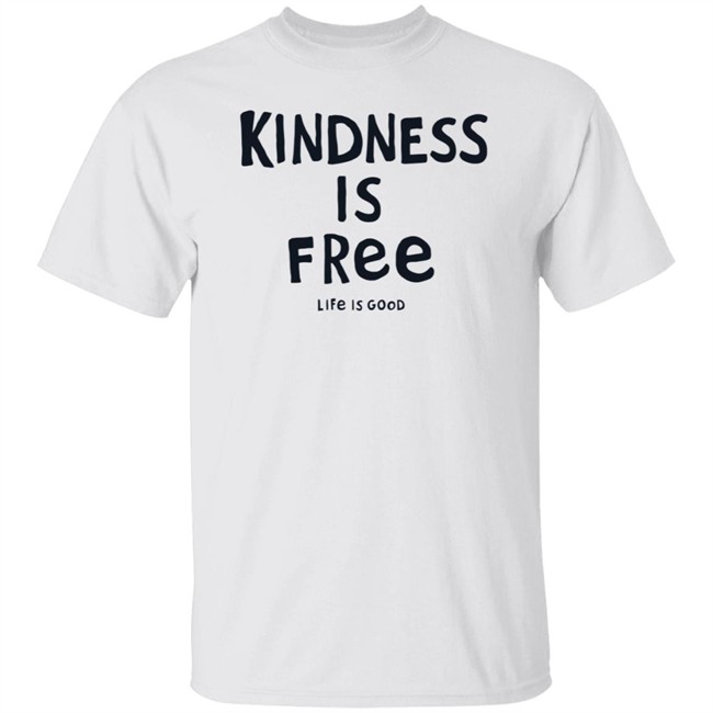 Kindness is Free Textured Slub Life Is Good Shirt Life Is Good T Shirts Kindness is Free Textured Slub Shirt