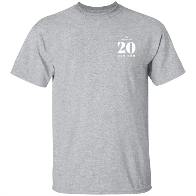 Alen Walker Merch 20 Million Edition Tee Shirt Alen Walker Merch 20 Million Edition Tee Shirt